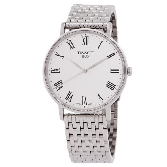 NWT Authentic Tissot T-Classic Quartz White Dial Men's Watch - Picture 1 of 3